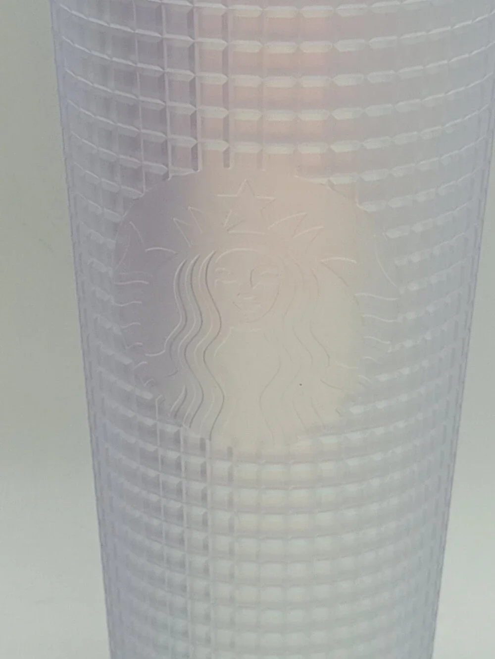 Starbucks Iridescent Unicorn Grid Frosted Tumbler Cup  Venti 24oz